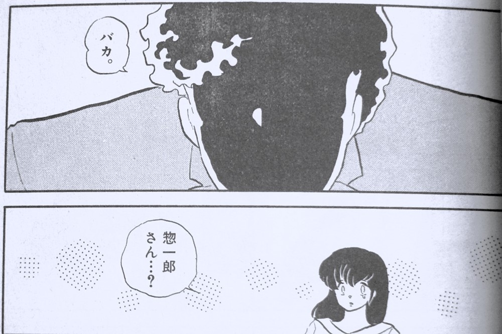 私が本物の惣一郎さんと思っている場面です。響子さんに「バカ」と言っています。